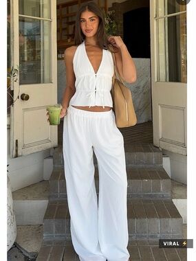 Further Away Pants White